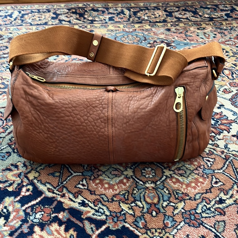 Black Fleece by Thom Browne leather duffle new never used